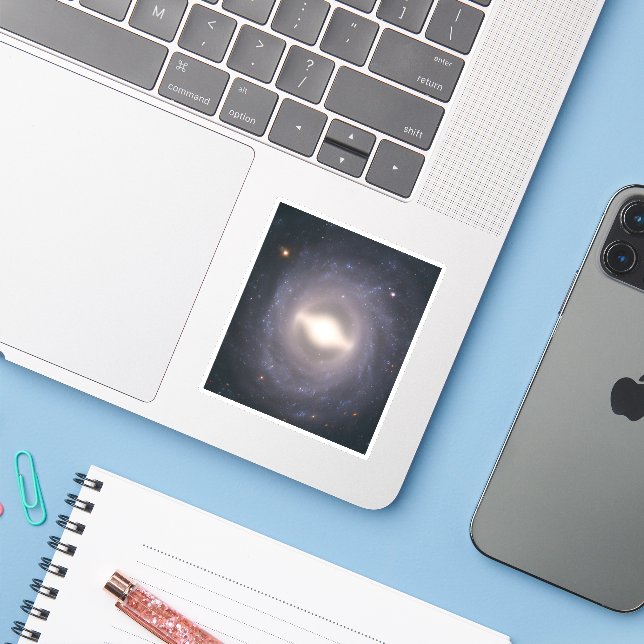Spiral Galaxy Ngc 1015. (Laptop w/ iPhone)