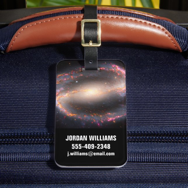 Spiral Galaxy Ngc 1300. Luggage Tag (Front Insitu 2)