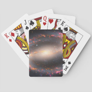 Spiral Galaxy Ngc 1300. Playing Cards