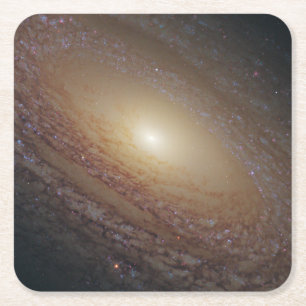 Spiral Galaxy Ngc 2841 Square Paper Coaster