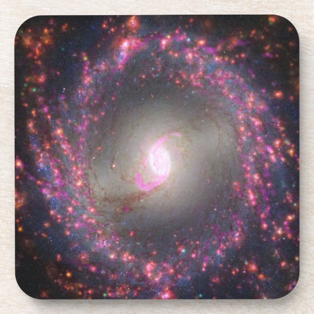 Spiral Galaxy Ngc 3351. Coaster (Front)