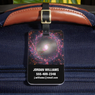 Spiral Galaxy Ngc 3351. Luggage Tag