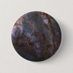 Spiral Galaxy Ngc 3627. 6 Cm Round Badge