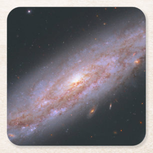 Spiral Galaxy Ngc 3972. Square Paper Coaster