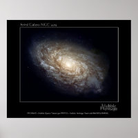 Spiral Galaxy NGC 4414 Hubble Telescope Photo