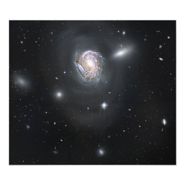 Spiral galaxy NGC 4911 Photo Print (Front)