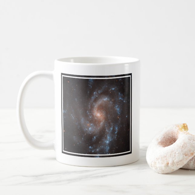 Spiral Galaxy Ngc 5584 Coffee Mug (With Donut)
