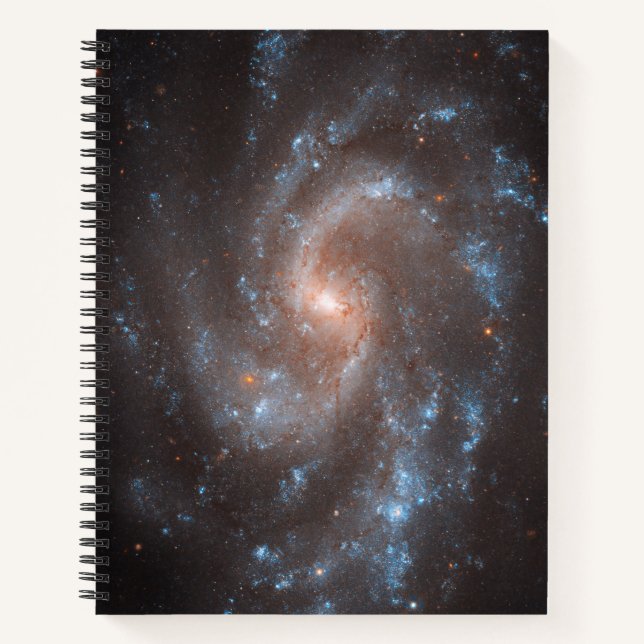 Spiral Galaxy Ngc 5584 Notebook (Front)