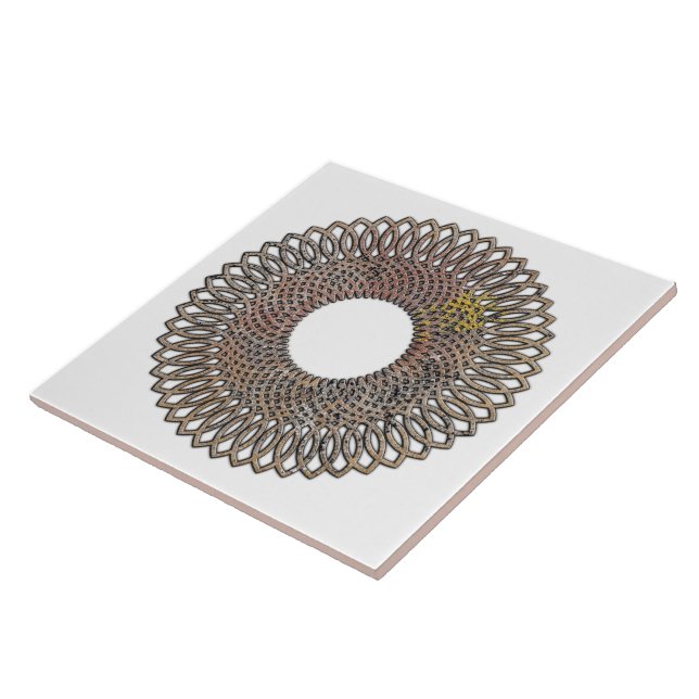 Spiral Geometric Design Tile (Side)