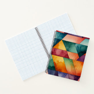 Spiral Geometric Pattern Notebook