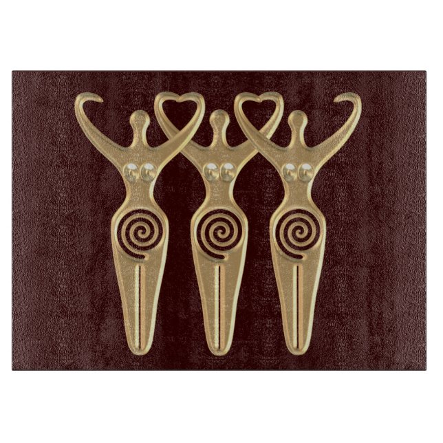 Spiral Goddess Cutting Board (Front)