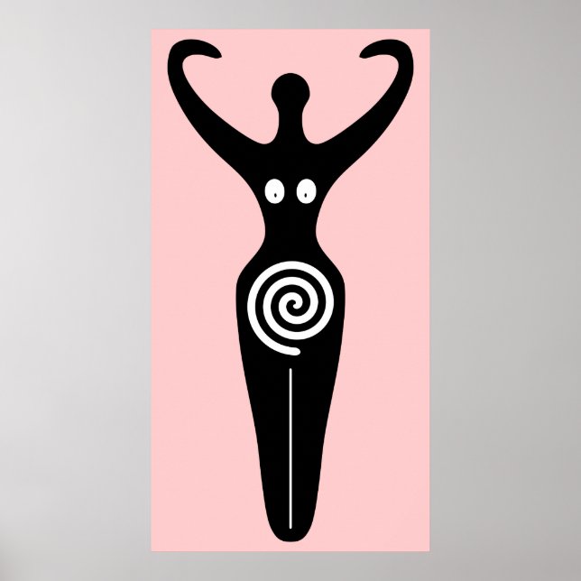 Spiral Goddess Sacred Feminine Poster (Front)