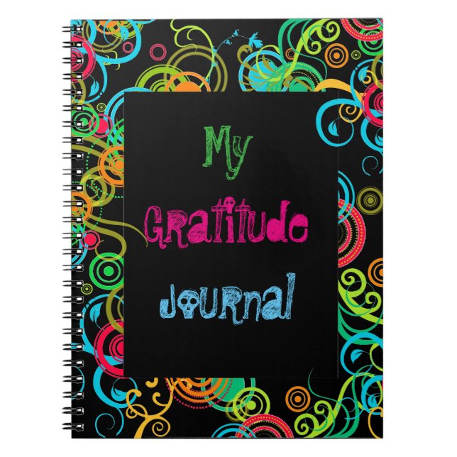Spiral Gratitude Spiral Notebook (Front)