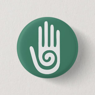 Spiral Hand healing hands 3 Cm Round Badge