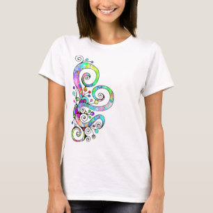Spiral Heart Hand Painted Design 1 T-Shirt