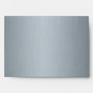 Spiral in Silver Brushed Metal Texture Print Envelopes