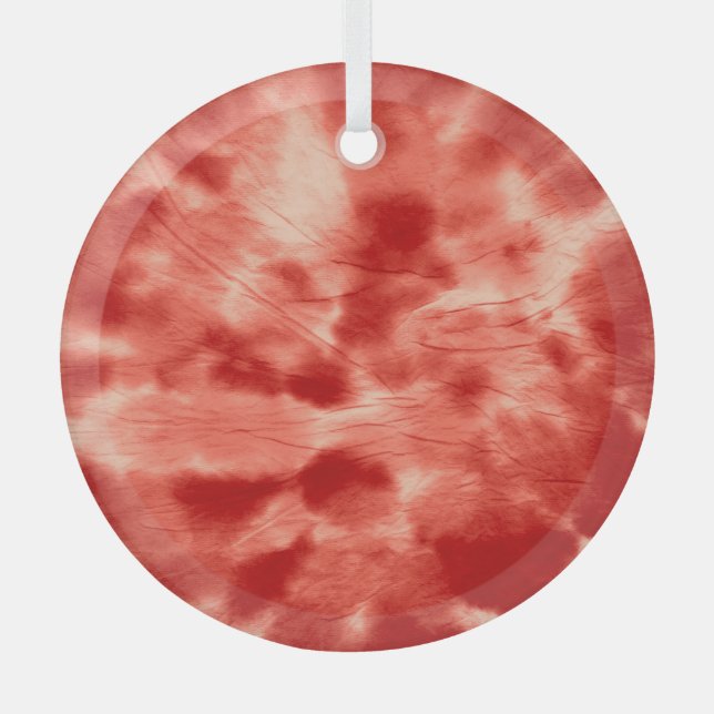Spiral Kaleidoscope Psych Glass Tree Decoration (Front)
