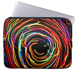 Spiral Lights Glow Laptop Sleeve