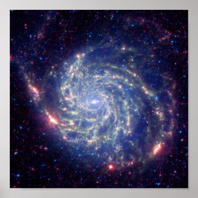 Spiral Messier Galaxy Poster (Front)