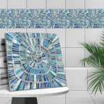 Spiral Mosaic Art - Aquamarine<br><div class="desc">Spiral Mosaic Art - Aquamarine</div>