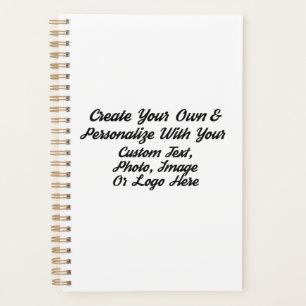 Spiral Notebook 5.5x8.5, Laminated Plastic Planner
