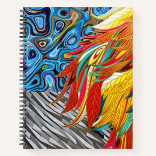 Spiral Notebook Abstract Colours