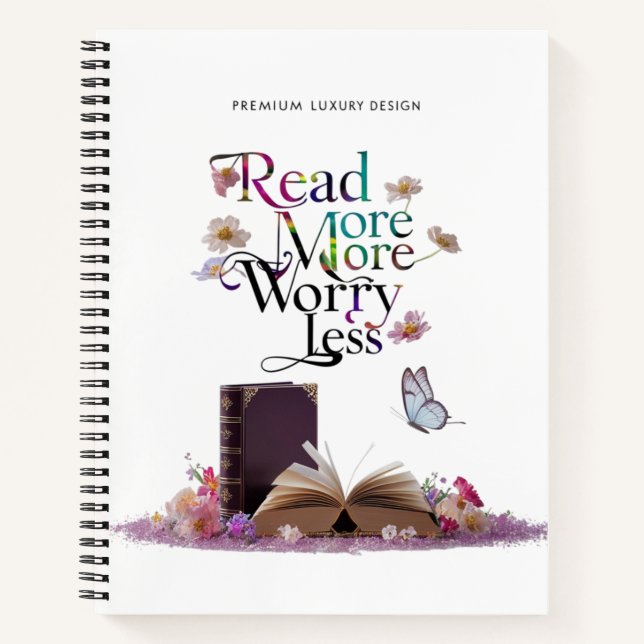 Spiral Notebook - Aesthetic Hardcover Journal  (Front)