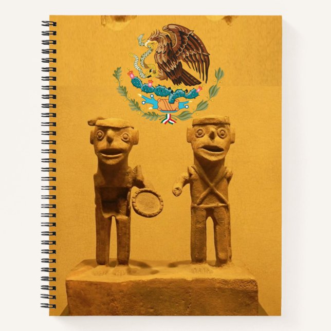 Spiral Notebook Ancient Mexican (Front)