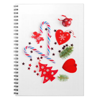 spiral notebook christmas cover 80 lined pages