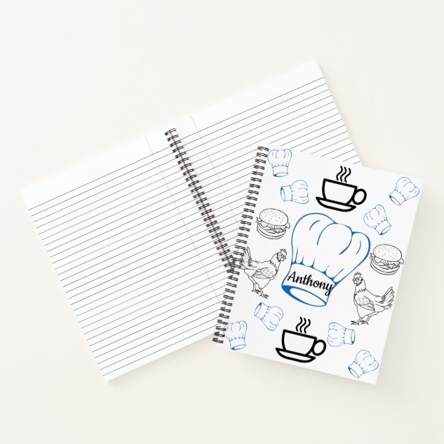 Spiral Notebook Colouring Chef (Inside)
