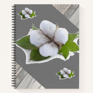 Spiral Notebook Cotton Grey