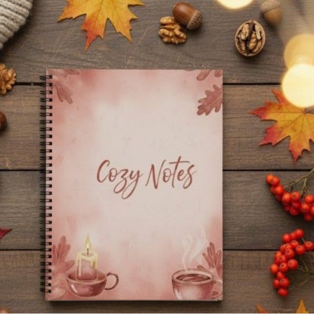 Spiral Notebook Cozy Notes" Autumn Vibes Deluxe Sp (Creator Uploaded)