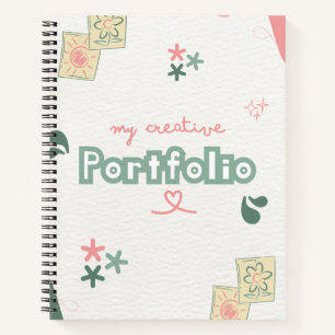 Spiral Notebook creating portfolio
