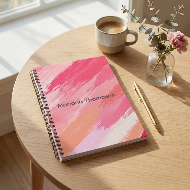  Spiral notebook  dIagonal stripe pastel color (Creator Uploaded)