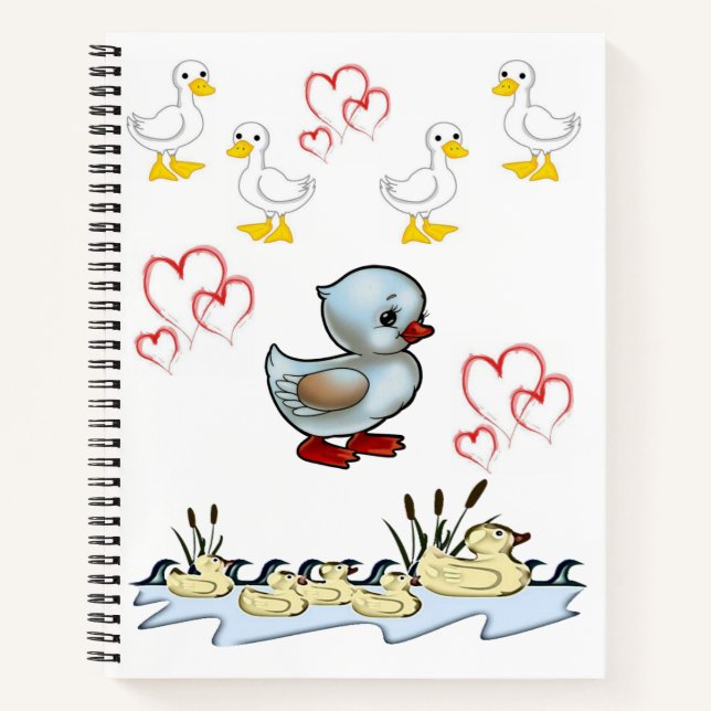 Spiral Notebook Duck (Front)