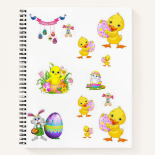 Spiral Notebook Easter