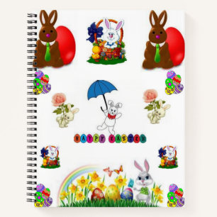 Spiral Notebook Easter