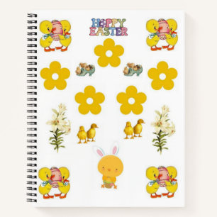 Spiral Notebook Easter