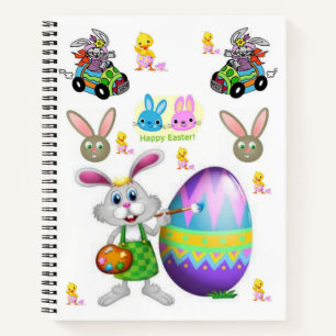 Spiral Notebook Easter
