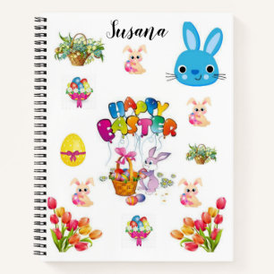 Spiral Notebook Easter
