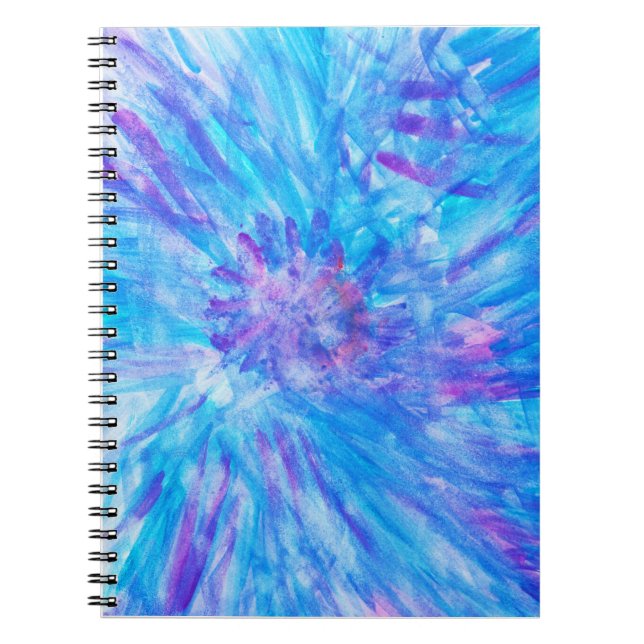 Spiral Notebook featuring original painted artwork (Front)