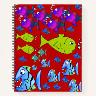 Spiral Notebook Fish