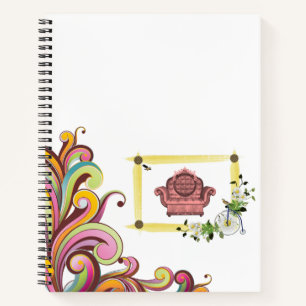 Spiral Notebook Floral