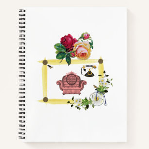 Spiral Notebook Floral