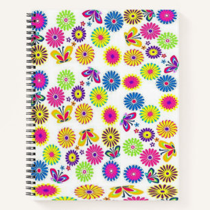 Spiral Notebook Floral