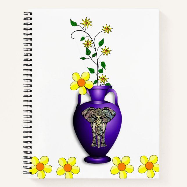 Spiral Notebook Floral (Front)