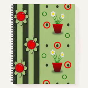 Spiral Notebook Floral