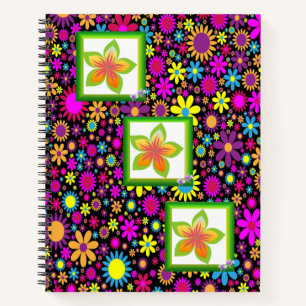 Spiral Notebook Floral