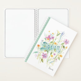Spiral Notebook Flowers/Floral design Spring