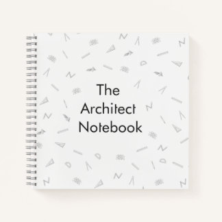 Spiral notebook for architects